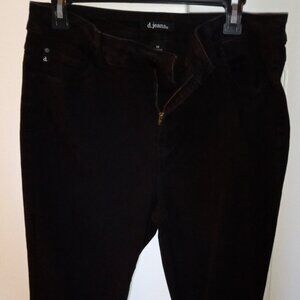NEW D Jeans Women Jeans Size 14 Black Denim Capri